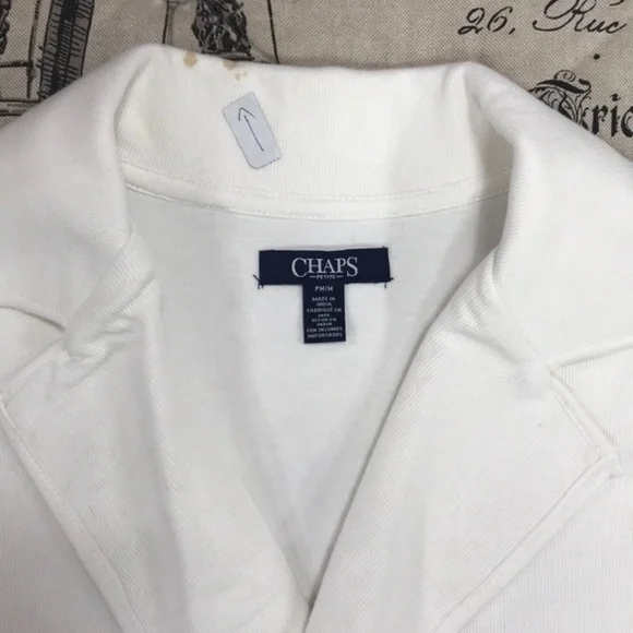 Chaps ​Open-Front Cotton-Blend Jacket - Picture 3 of 9